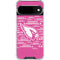 NFL Arizona Cardinals Pink Blast Google Pixel 10 Clear Case